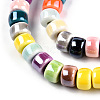 Handmade Porcelain Bead Strands X-PORC-N007-22-3