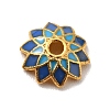 Multi-Petal Alloy Enamel Bead Caps FIND-G029-05G-02-1