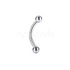 Titanium Alloy Round Curved Barbells Eyebrow Rings WGE70A8-01-1