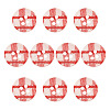 10Pcs Resin Buttons BUTT-TA0001-45B-2