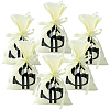 100Pcs OPP Cellophane Black Dollar Sign Packaging Bags ABAG-SP0001-44-7