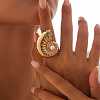 Conch Alloy Adjustable Rings for Women LS-RJEW-B108-03KCG-1