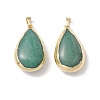 Natural Green Aventurine Pendants G-I323-04LG-03-2