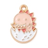 Alloy Enamel Pendants ENAM-A008-18KCG-02-1