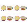 8Pcs 304 Stainless Steel Vortex Cuff Earrings EJEW-FI0003-30-1