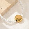 Plastic Imitation Pearl Beads Bracelets for Women BJEW-M056-11G-2