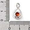 925 Sterling Silver Pave Cubic Zirconia Pendants STER-V001-03P-01-3