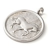 Non-Tarnish 304 Stainless Steel Pendants STAS-C086-06D-P-2