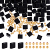 1 Strand Rectangle Natural Black Onyx(Dyed & Heated) Beads Strands G-NB0005-54B-1