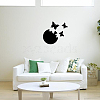 CREATCABIN 1 Set Plastic Mirror Wall Stickers AJEW-CN0001-65A-4