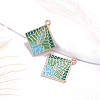 Bohemia Style Alloy Enamel Pendants PW-WG67277-03-1