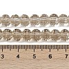 Electroplate Transparent Glass Beads Strands EGLA-B011-08A-PL03-4