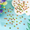 200Pcs 5 Colors Alloy Enamel Bead Caps FIND-TA0008-37-5