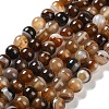 Natural Striped Agate/Banded Agate Beads Strands G-Z060-A01-B10-1