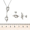 304 Stainless Steel Jewelry Set SJEW-V001-01P-3