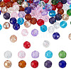 100Pcs 10 Colors Transparent Glass Beads GLAA-HY0001-52-1