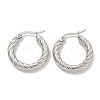 304 Stainless Steel Hoop Earring EJEW-F257-20P-03-1