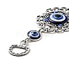 Lacy Flower Pendant Decorations HJEW-H058-06-3