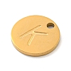 Ion Plating(IP) 304 Stainless Steel Pendants FIND-M017-02G-K-2