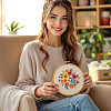 Plastic Imitation Bamboo Cross Stitch Embroidery Hoops TOOL-TADJ0001-03D-8