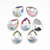 Acrylic Rhinestone Pointed Back Cabochons GACR-Q013-13x18-18AB-1