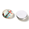 Helm &  Anchor Printed Glass Cabochons GGLA-A002-10mm-WW-2