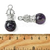 Natural Amethyst Pendants G-C114-04P-12-3