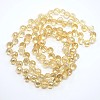 Faceted Electroplate Glass Round Beads Strands EGLA-J053-M-2