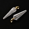 Natural Quartz Crystal Pointed Pendants G-D089-01G-07-2