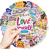 50Pcs Paper Self-Adhesive Picture Stickers AJEW-S036-09-3