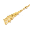 Rack Plating Brass Macrame Pouch Necklace Making for Gemstone Nuggets KK-M285-02A-G-2
