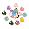 SUPERFINDINGS 96Pcs 12 Colors Alloy Enamel Charms ENAM-FH0001-60-9