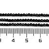 Natural Black Onyx Beads Strands G-A129-2mm-25-A-4