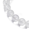 Natural Quartz Crystal Beaded Stretch Bracelets BJEW-JB10070-05-2