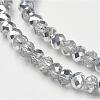 Electroplate Glass Bead Strands GR4MMY-07S-2