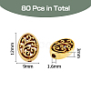 DICOSMETIC 80Pcs Hollow Tibetan Style Alloy Beads TIBEB-DC0001-03-2