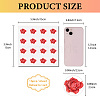 8 Sheets Plastic Waterproof Self-Adhesive Picture Stickers DIY-WH0428-063-2