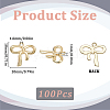 100Pcs Rack Plating Alloy Pendant FIND-SC0012-66-2