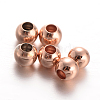 Round Brass Spacer Beads A-KK-L129-37RG-1