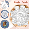 4 Sheets 11.6x8.2 Inch Stick and Stitch Embroidery Patterns DIY-WH0455-199-6