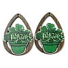 Saint Patrick's Day Single Face Printed Wood Big Pendants WOOD-E016-01-1