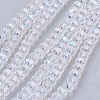 Electroplate Glass Bead Strands X-EGLA-J047-3x2mm-AB03-1