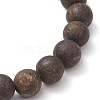 Natural Bronzite Round Beaded Stretch Bracelets for Women Men BJEW-JB11425-4