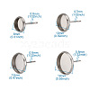 Craftdady 304 Stainless Steel Stud Earring Settings STAS-CD0001-01P-8