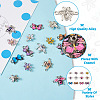 Boutigem 24Pcs 12 Styles Alloy Enamel Connector Charms FIND-BG0001-03-5