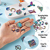 38Pcs 19 Style Alloy Charms FIND-KS0001-24-5