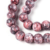 Baking Paint Glass Beads Strands DGLA-N016-8mm-04-3