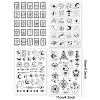 Globleland 4 Sheets 4 Styles Divination Theme PVC Plastic Stamps DIY-GL0004-86A-6