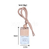 Square Glass Perfume Bottles Air Freshener Diffuser Bottle Hanging Ornament PW-WG55543-01-5