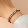 Stainless Steel Rhinestone Cup Chain Bracelets PW-WG34DD3-02-2